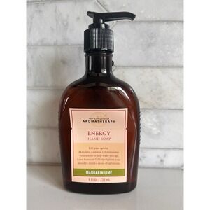 Bath & Body Aromatherapy Energy Hand‎ Soap 8 oz Mandarin Lime New Rare HTF